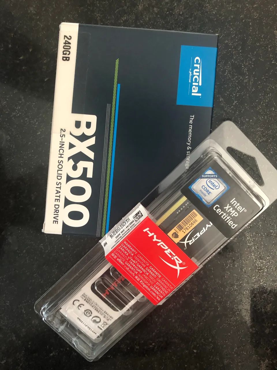 Kit upgrade SSD240GB + Memória DDR4 16GB