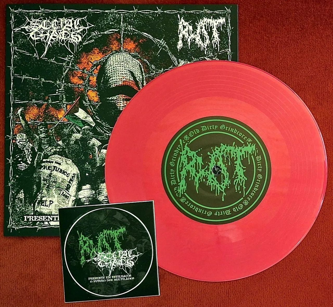 ROT / Social Chaos Split compacto, Zerado ! Grindcore Ratos de