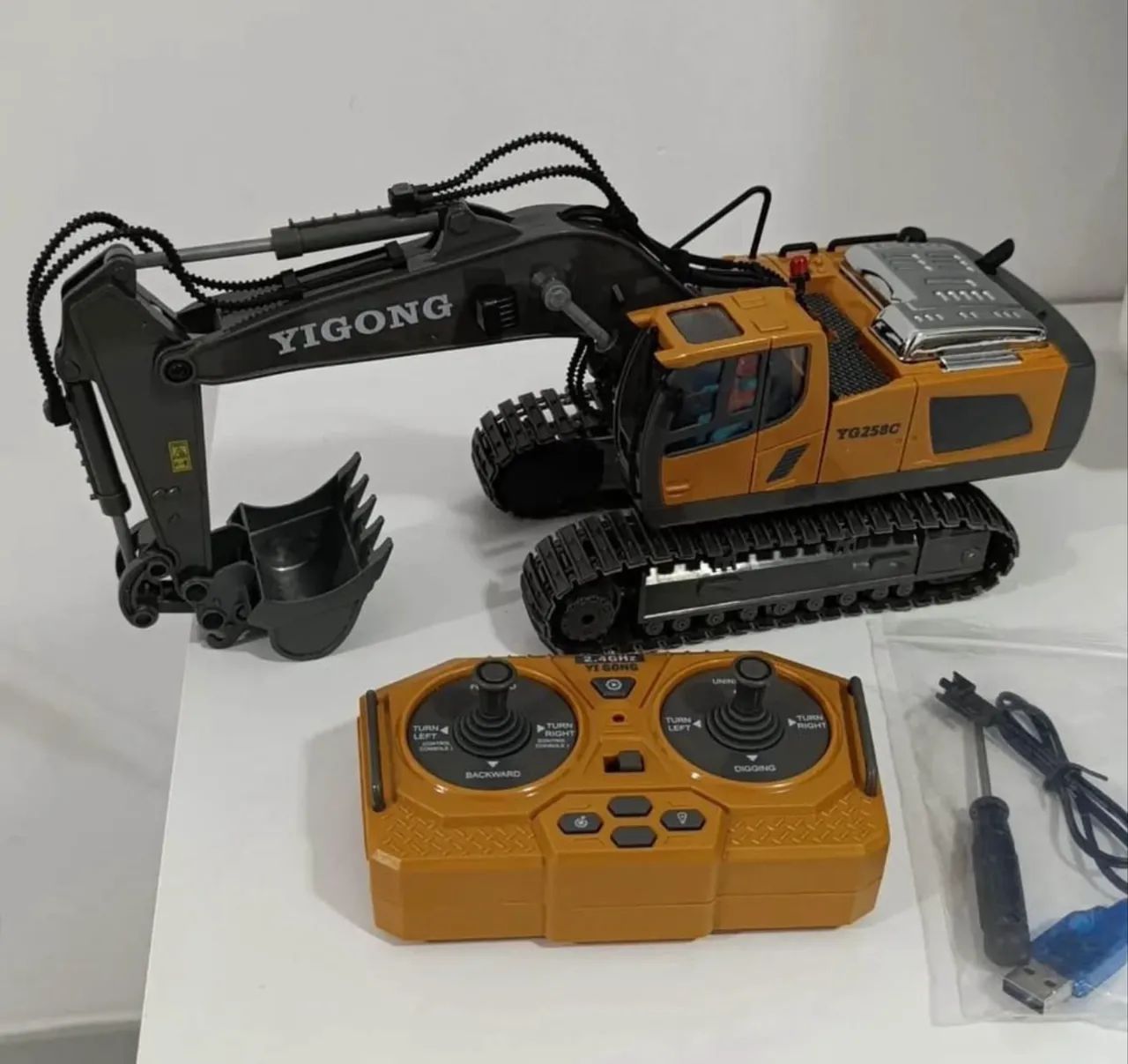 Retro escavadeira controle remoto - Foto 5