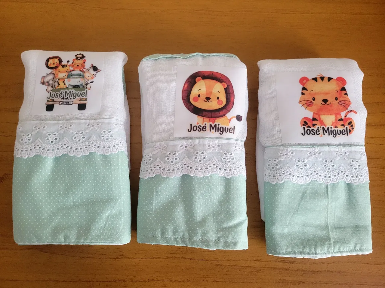Kit fraldas luxo personalizada 5 unidades