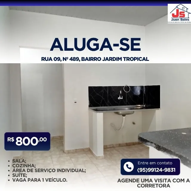Aluga-se Apto - 1 Suíte Jardim Tropical