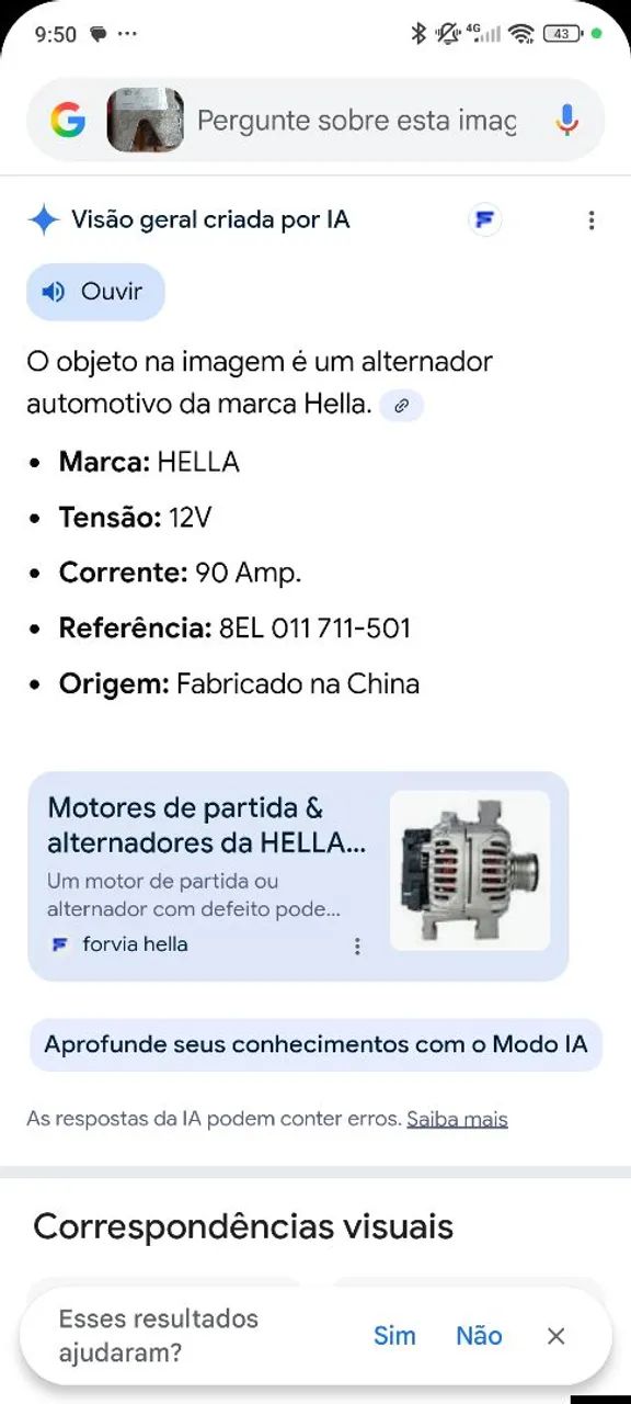 Alternador compatível com vários carros  - Foto 6