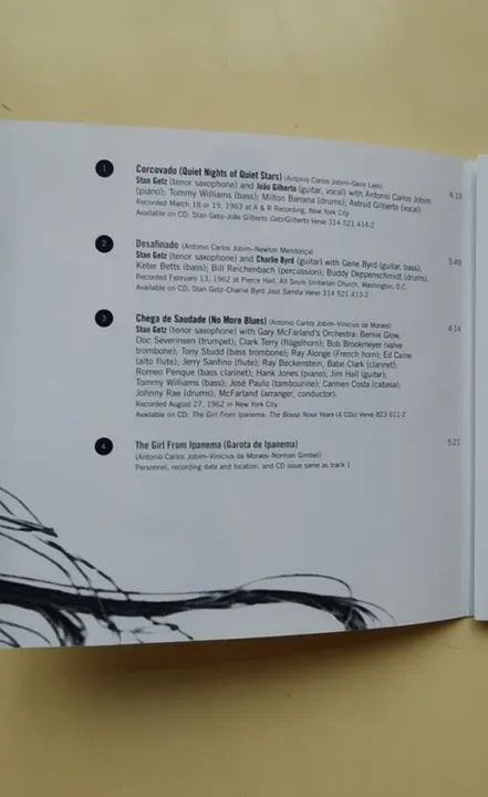 Cd Stan Getz - Getz Plays Jobim: The Girl From Ipanema, edição de 2002 - Foto 6
