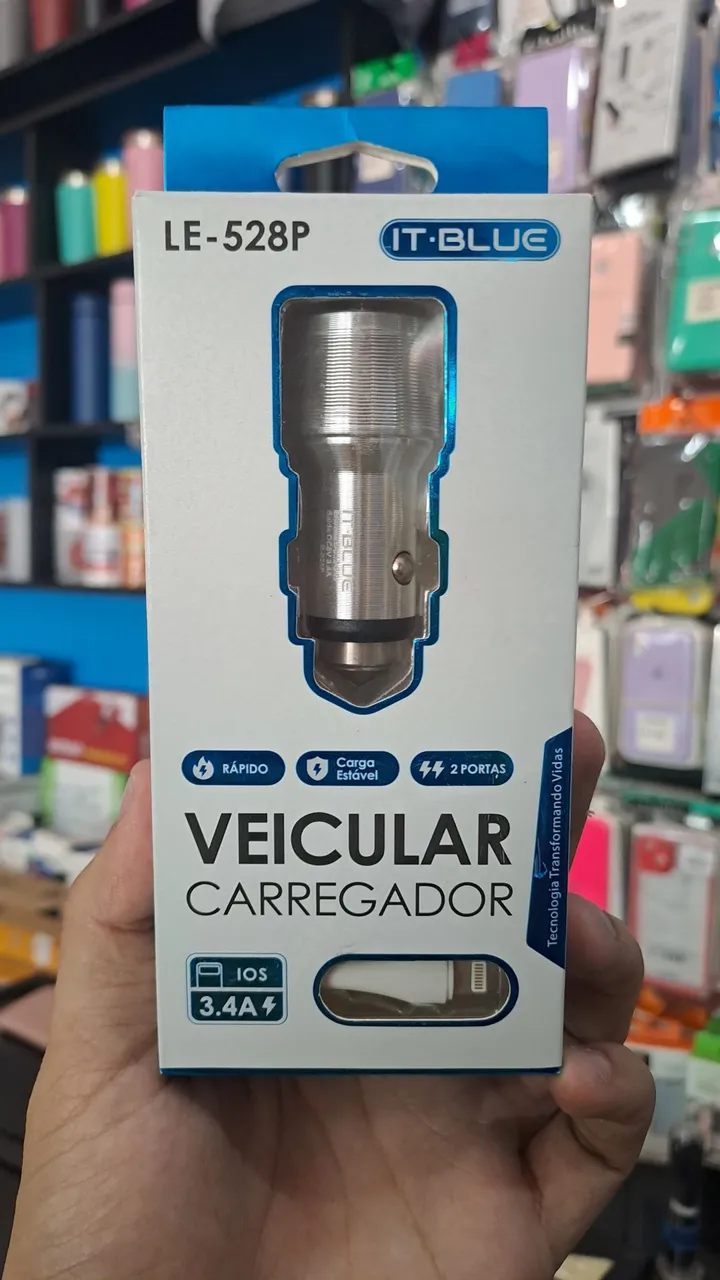 Carregador veicular IT BLUE LE-528P 3.4A 2 Portas