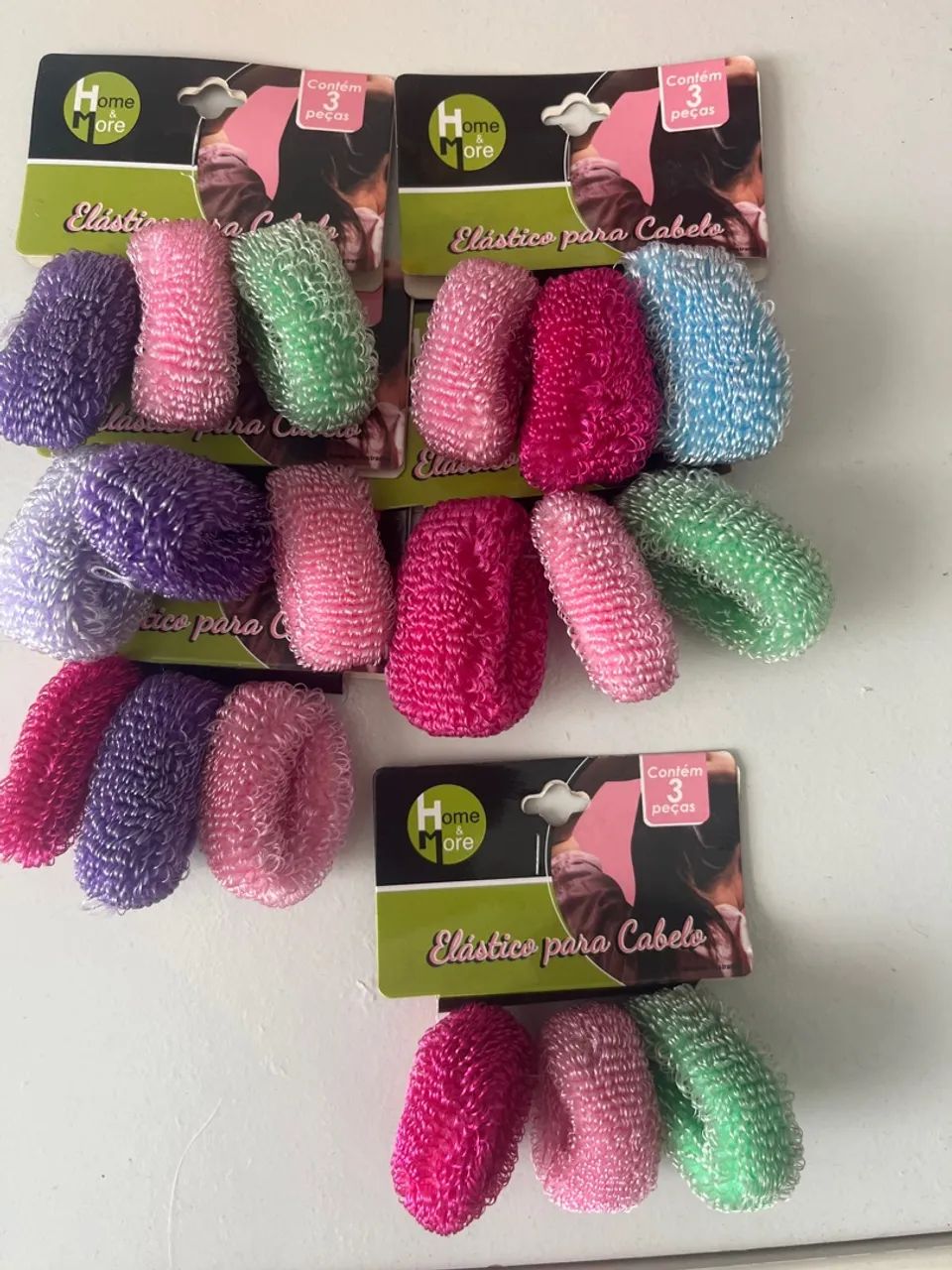 Elásticos para Cabelo - Pacote com 3