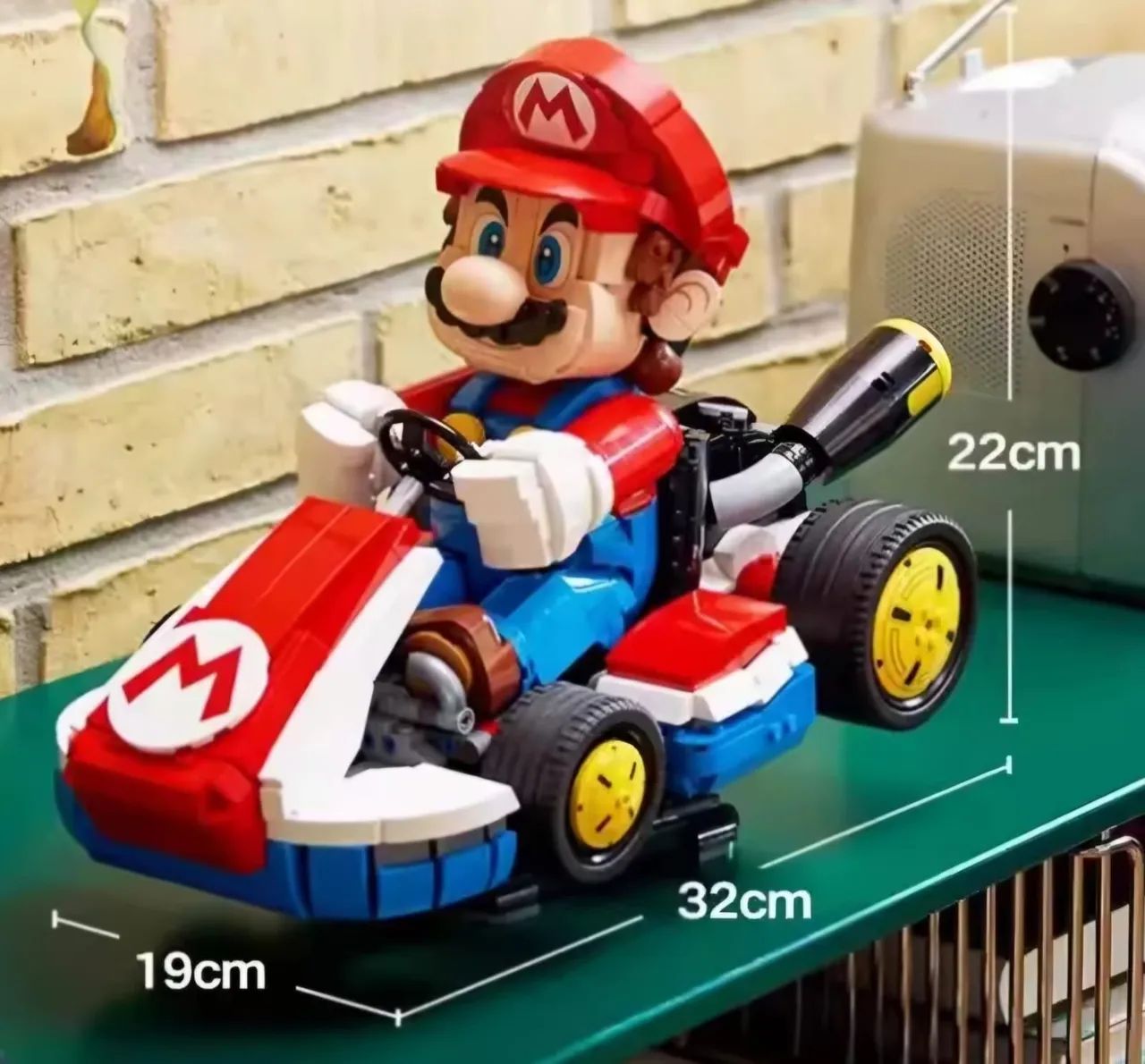BLOCOS DE MONTAR SUPERMARIO MARIO KART 1972 PEÇAS MODELO 72037 MARCA MEGA - Foto 4