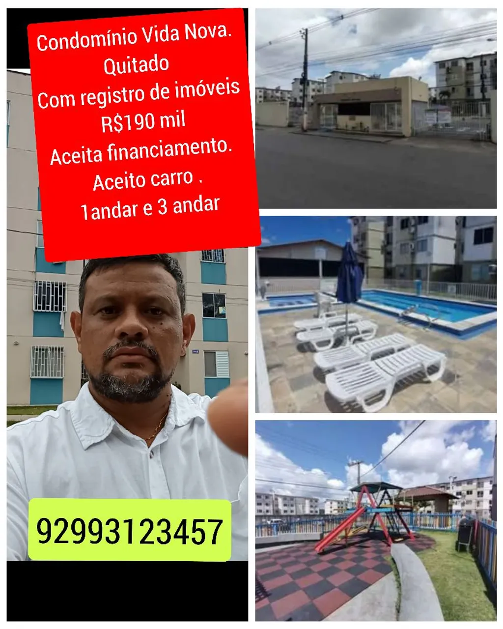 Quitado condomínio fechado vida nova