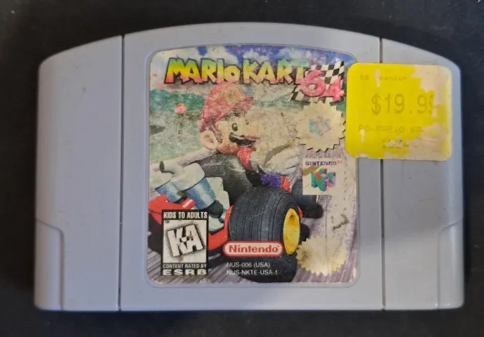 MARIO KART 64 - P/NINTENDO 64 IMPORTADA ORIGINAL E FUNCIONANDO