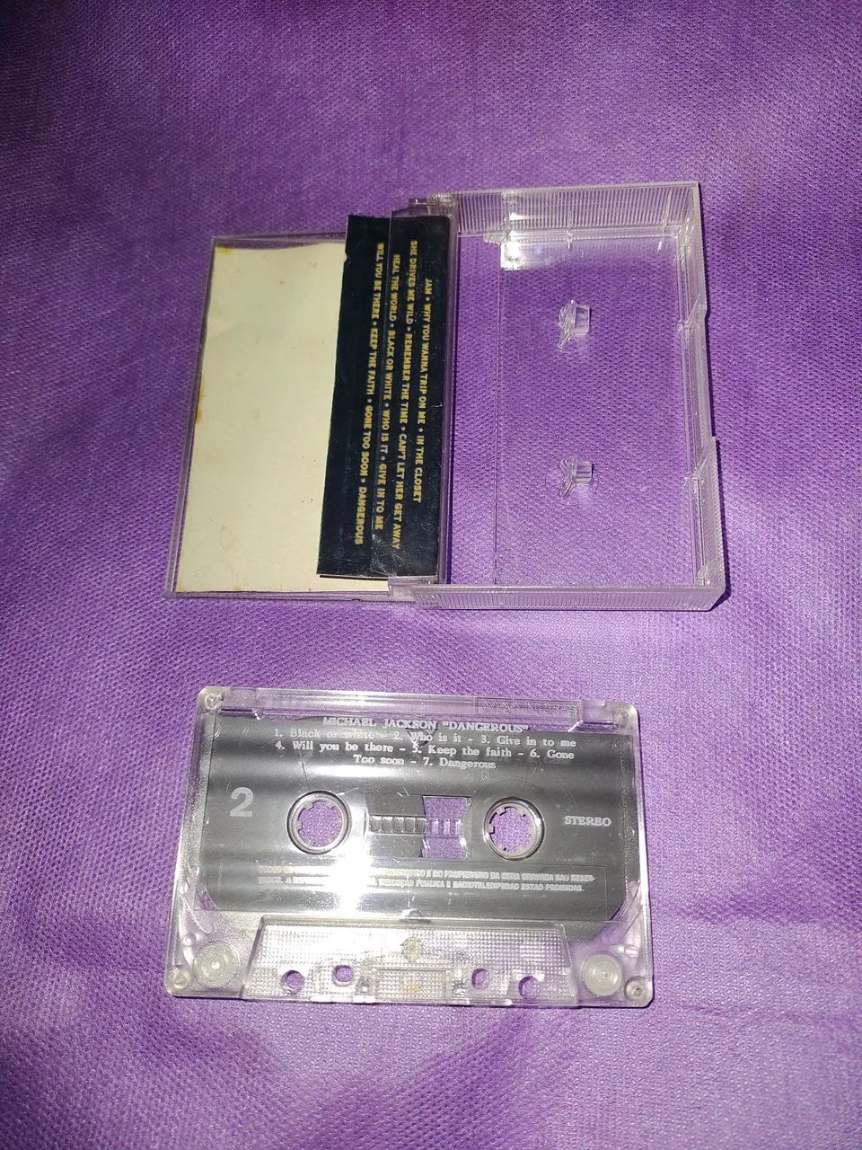 Fita Cassete Michael Jackson - Dangerous e da Madonna - Erotica - Foto 2