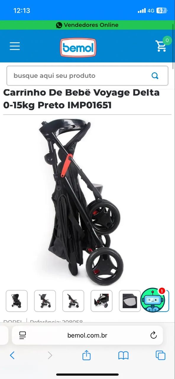 Carrinho de bebê Voyage Delta - Foto 6