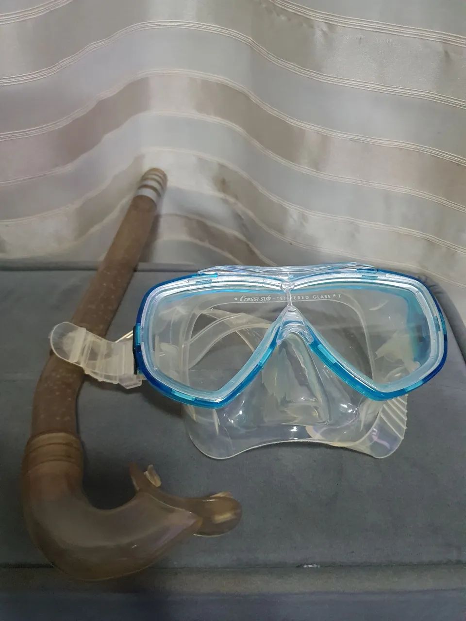 MÁSCARA DE MERGULHO COM SNORKEL CRESSI SUB - NOVO - Foto 2