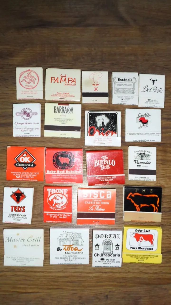 175 CAIXAS FOSFORO RESTAURANTES- COLEÇAO ANTIGA  - Foto 3