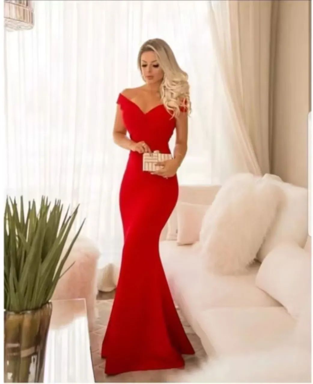 Vestido longo vermelho  - Foto 4