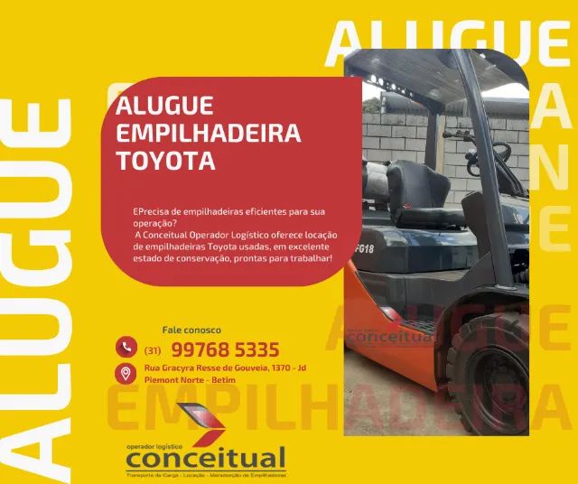 Locação de Empilhadeiras Toyota - Qualidade e Confiabilidade! 1