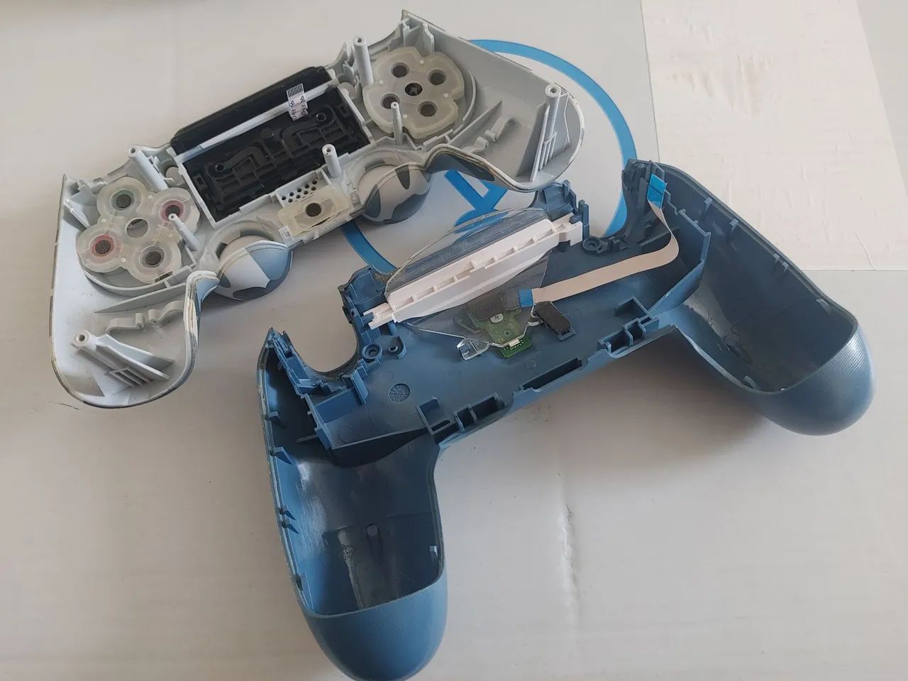 Carcaça Camuflado Azul. Controle Ps4 - Foto 4