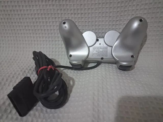 controle playstation 2 prata original64297910655233121