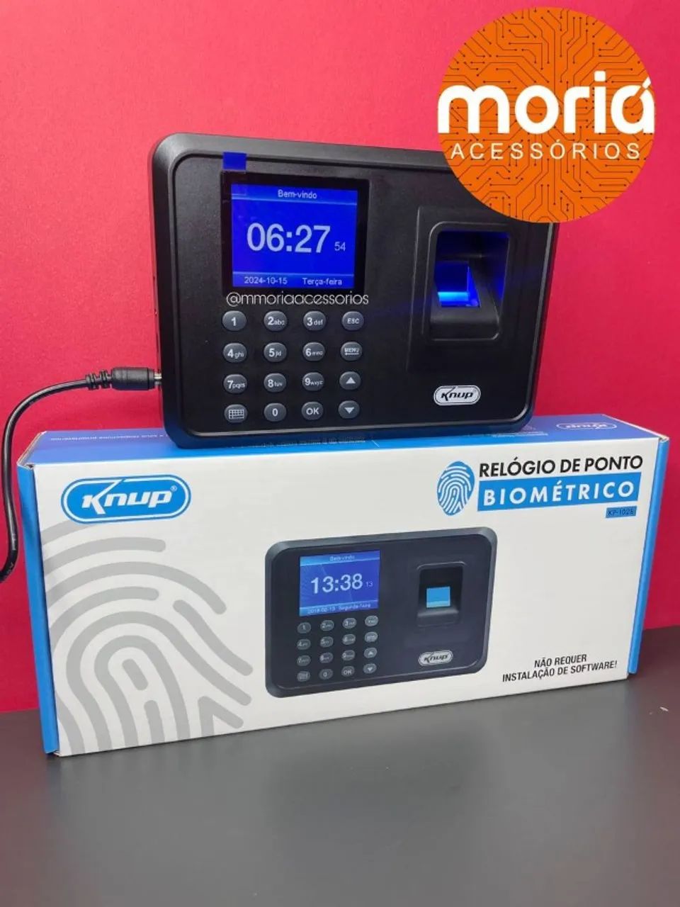 Relógio De Ponto Biométrico Eletrônico Impressão Digital - Foto 5