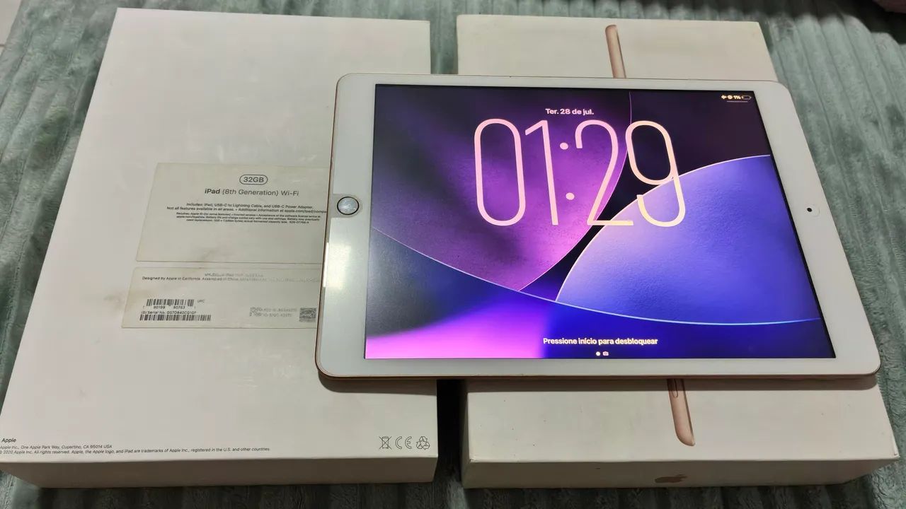 iPad 8ª geração, 32GB, Wi-Fi, dourado - Foto 4