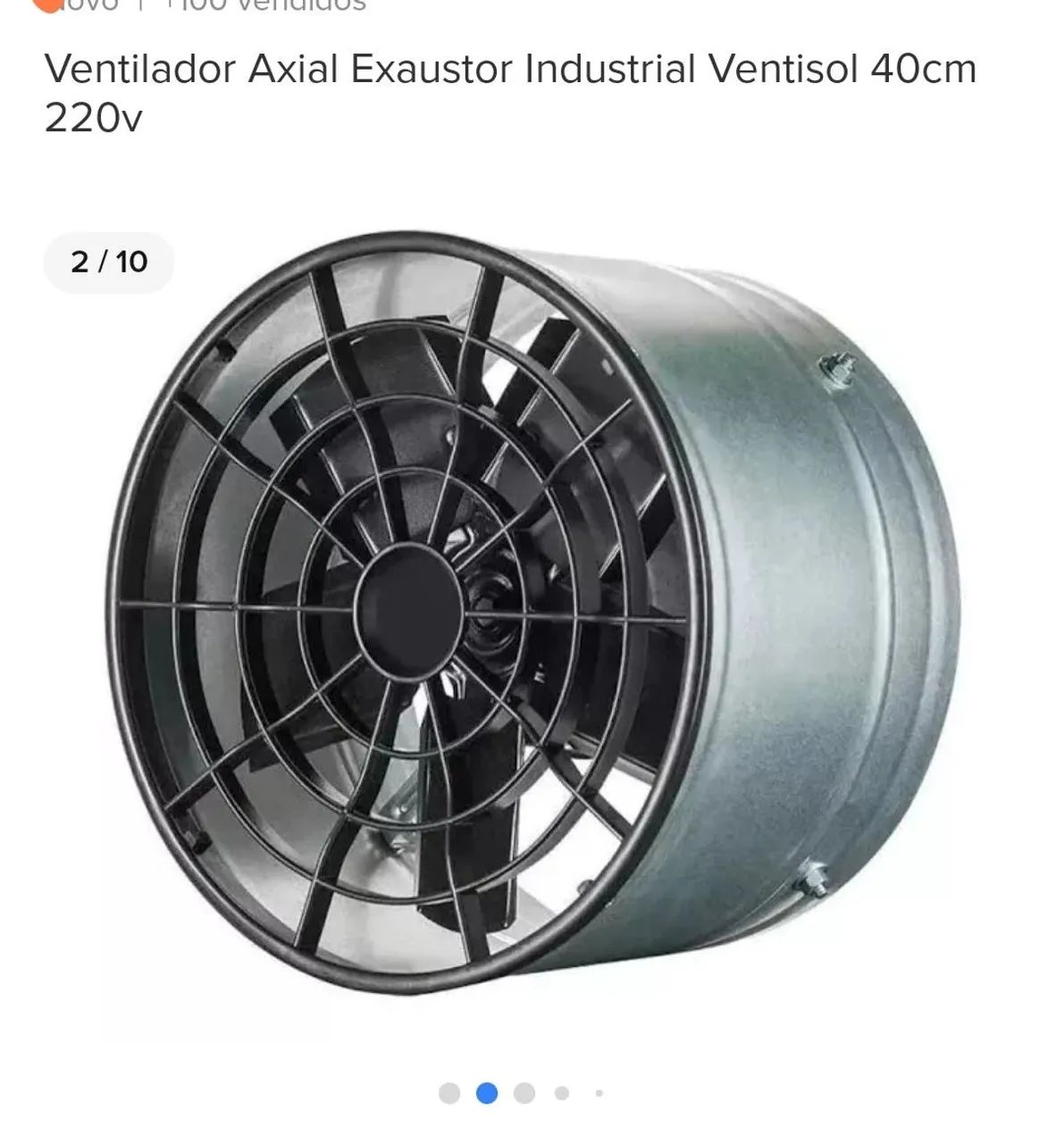 Exaustor Ventisol 40cm novo na caixa  - Foto 5