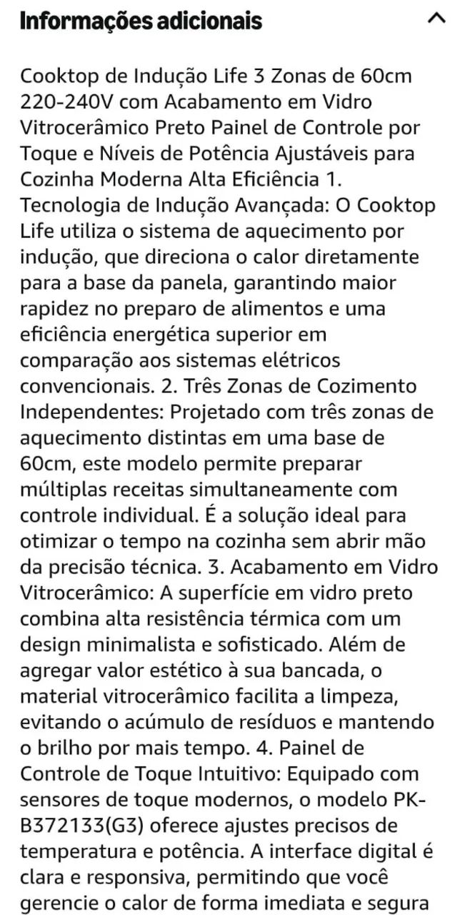 Cooktop de Indução Life  - Foto 4