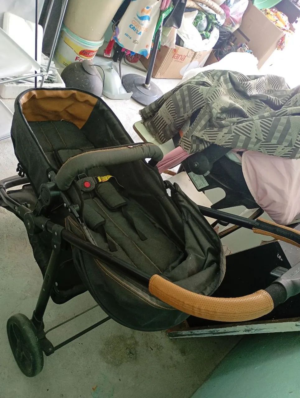 Carrinho de bebe com bebê conforto - Foto 3