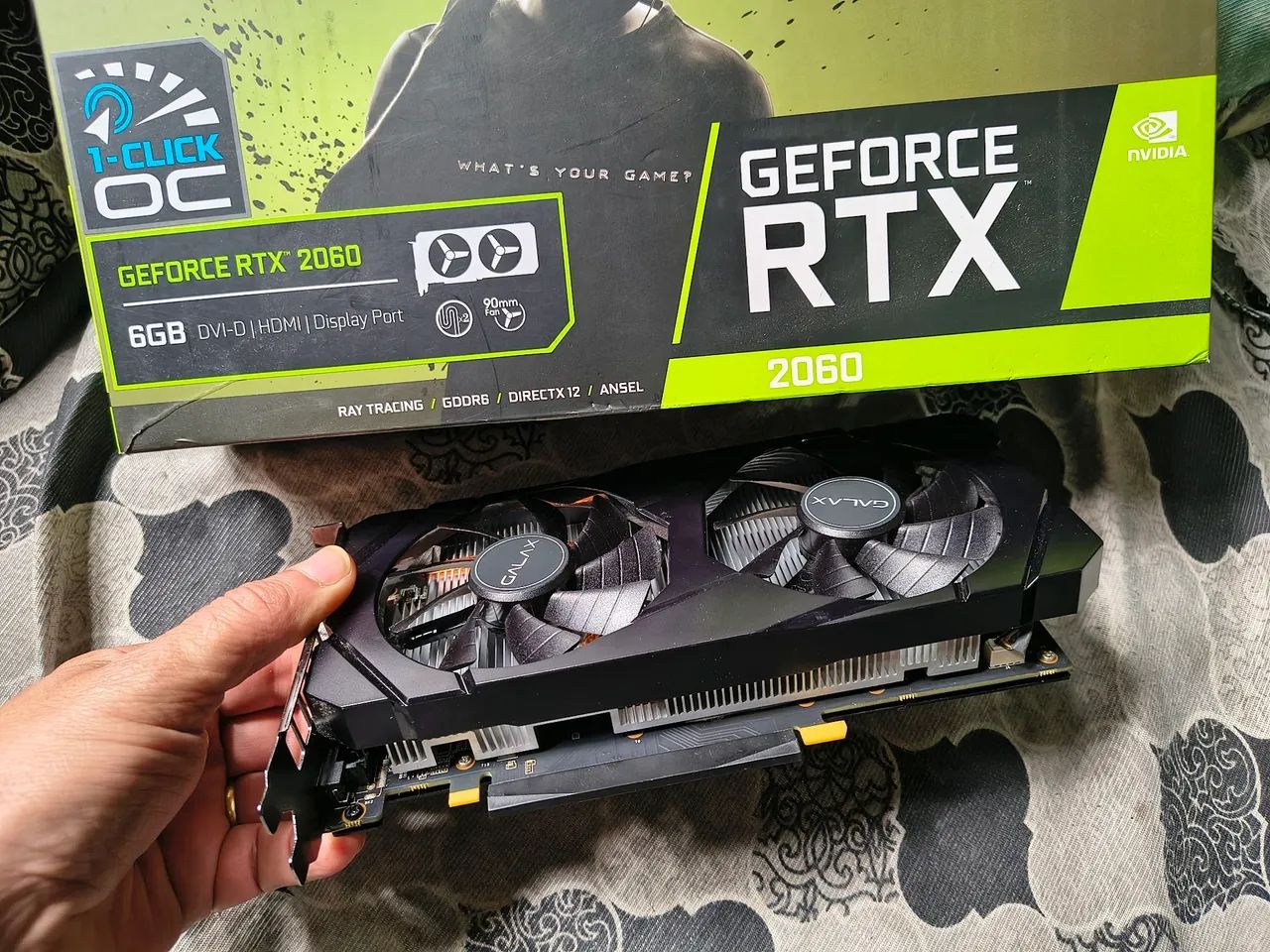 NVidia RTX 2060 1-Click OC Galax Zero - Foto 4