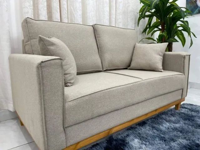 Sofá Living Slim  1,40m Linho  Produto Novo!  Pronta Entrega! - Foto 3