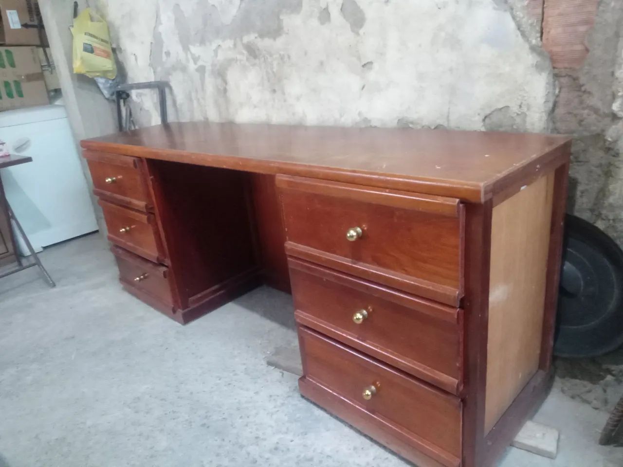Mesa para escritorio em madeira maciça - Foto 3