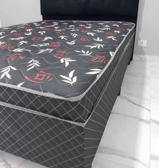Cama box casal e solteiro conjugada