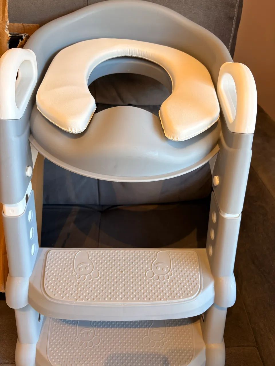 Troninho Redutor Assento Vaso Sanitário Infantil Com Escada