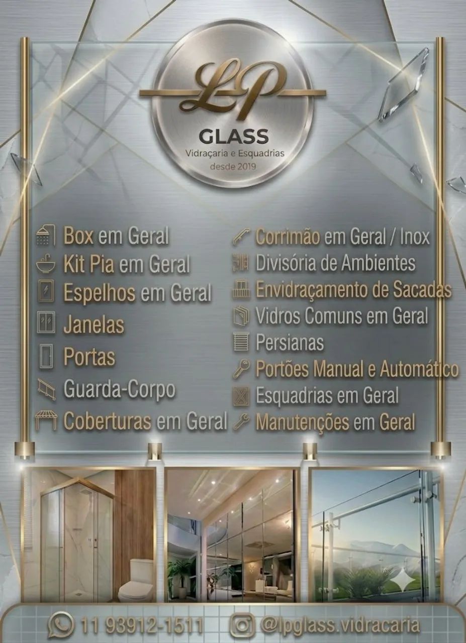 Coberturas, Janelas, esquadrias, portas, persianas