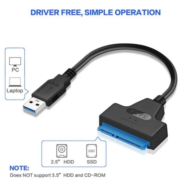 Cabo Conversor Adaptador Sata para USB - Foto 4