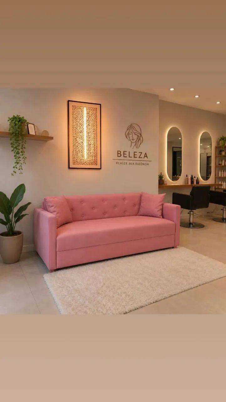 SOFÁ EM CORINO para recepção, Airbnb, residências, ESCOLHA a COR!