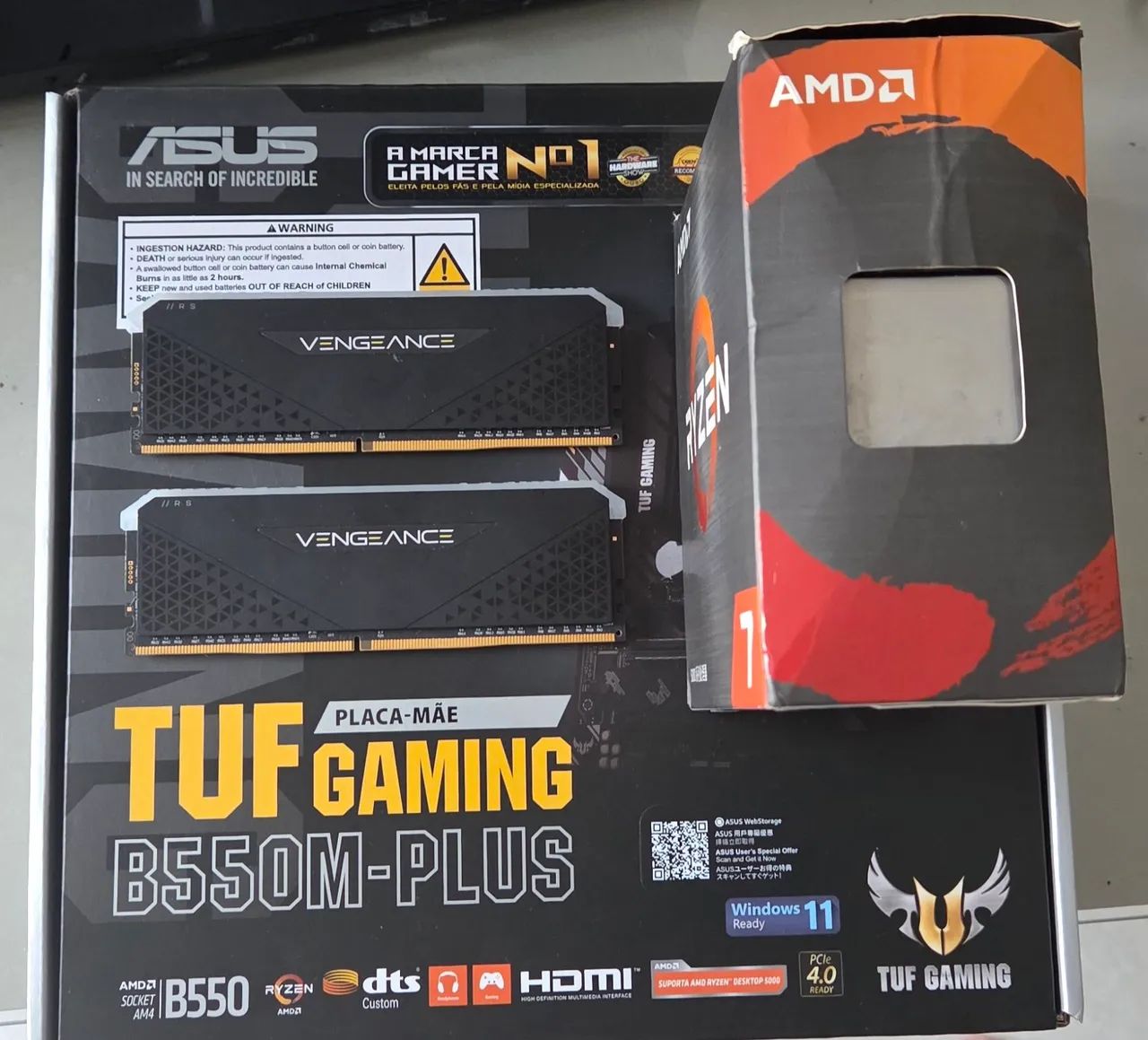 KIT AM4 COM RYZEN 5700X