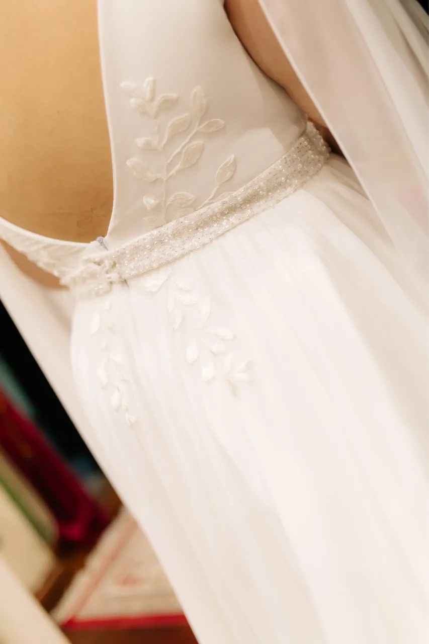 Vestido de noiva com capa  - Foto 5