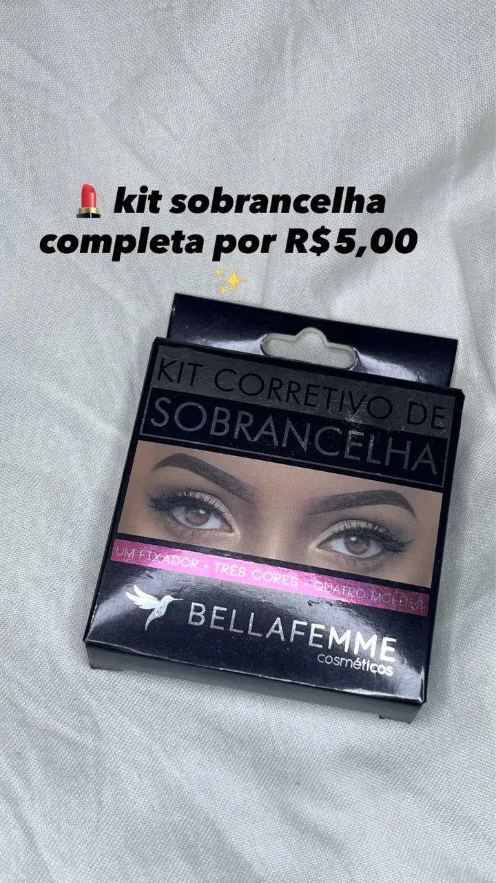 Kit corretivo para sobrancelha 