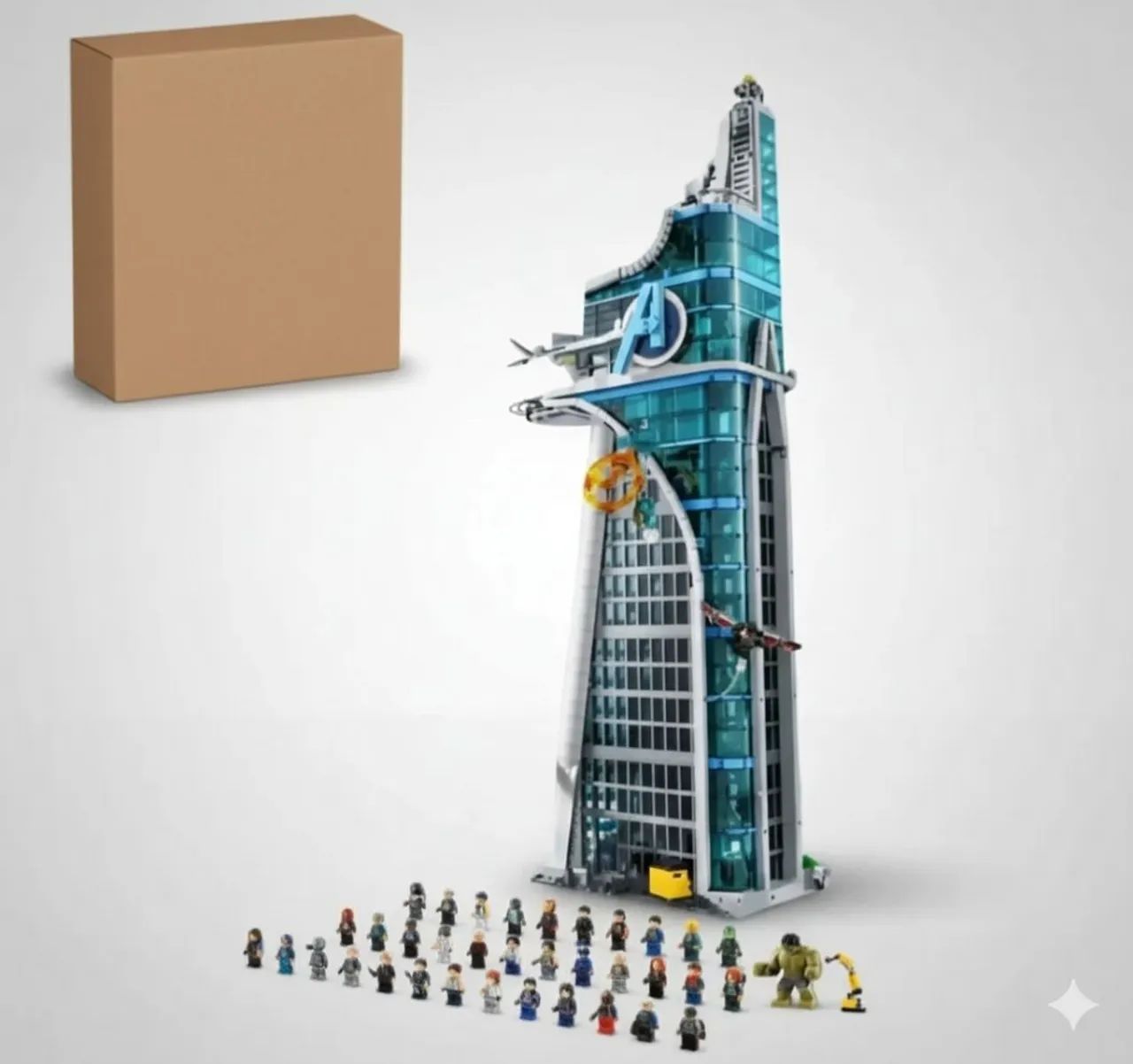 BLOCOS DE MONTAR TORRE DOS VINGADORES COM 5201 PEÇAS + 30 FIGURES MODELO 76269 MARCA MEGA  - Foto 6