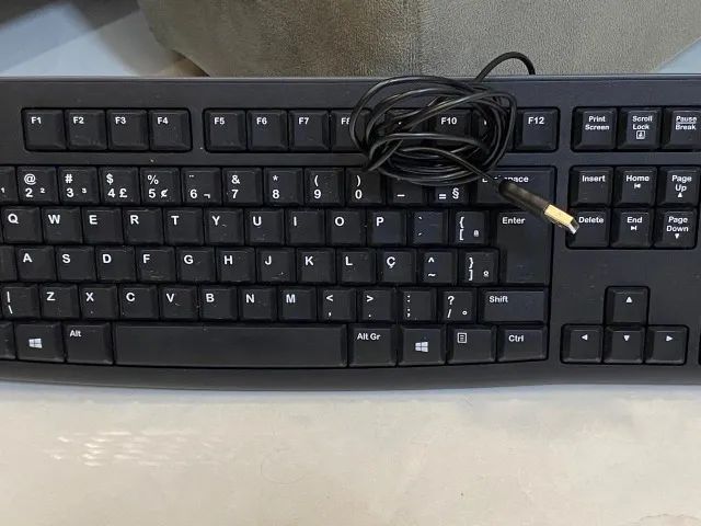 Lote com 04 Teclados Logitech K120 USB com fio - Foto 2