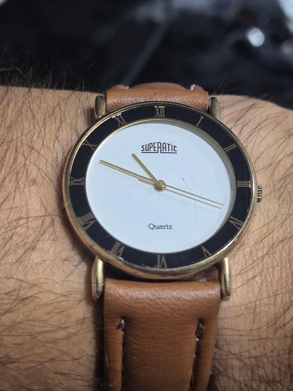 Relógio SUPERATIC  DOURADO  QUARTZ    -  ÓTIMO ESTADO - Foto 2
