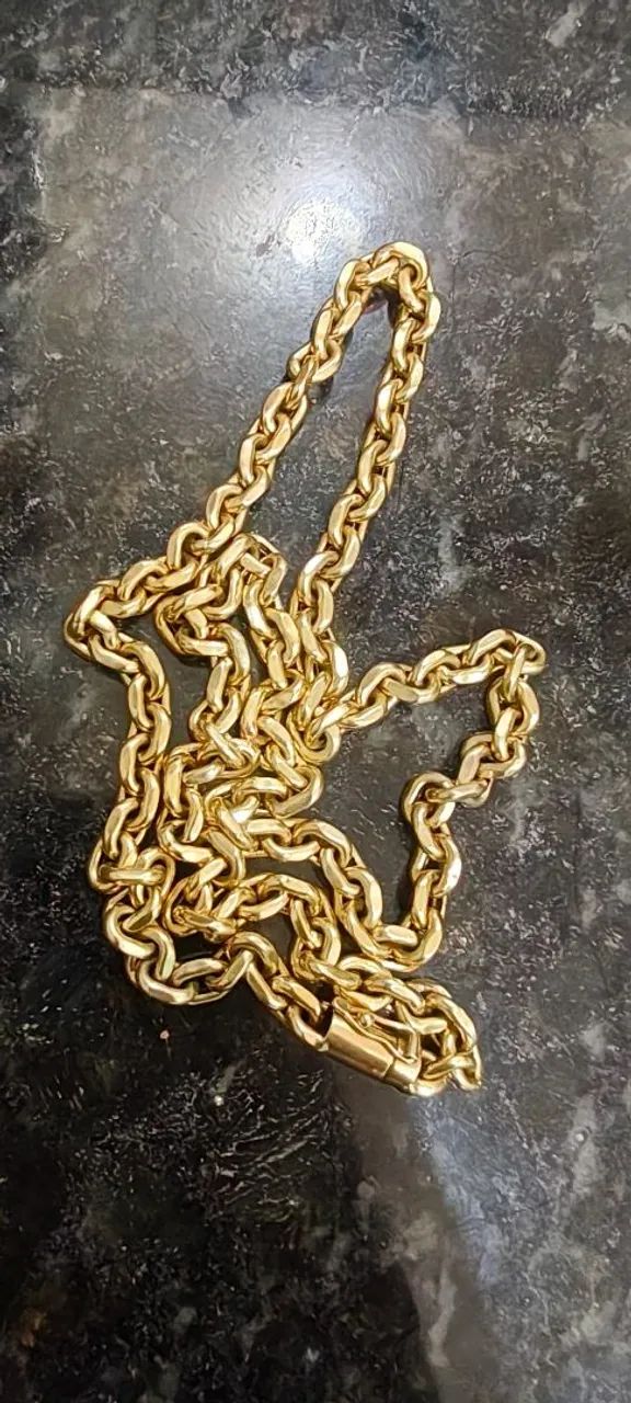 CORDÃO DE OURO 18K ( OCADO ZERO COBRE DENTRO) - Foto 3