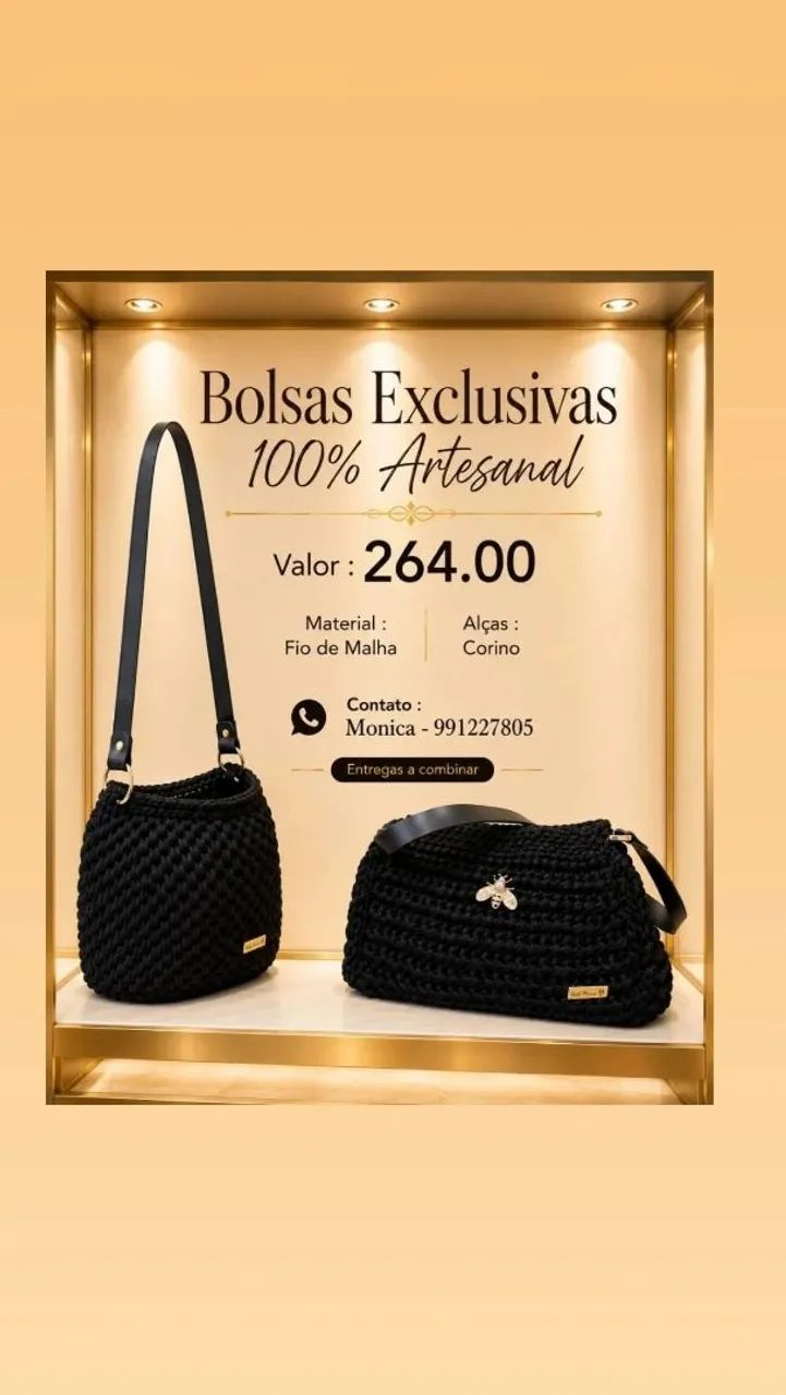 Lindas Bolsas e carteiras artesanais  - Foto 2