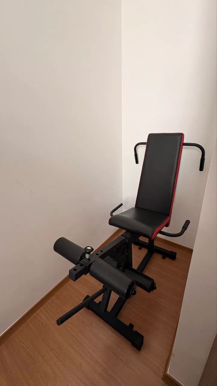 Cadeira extensora e mesa flexora para anilhas - Foto 3