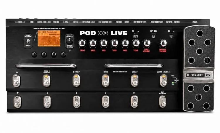 Pedaleira de Guitarra PodX3 Live LINE 6 + Case Pedal de Guitarra