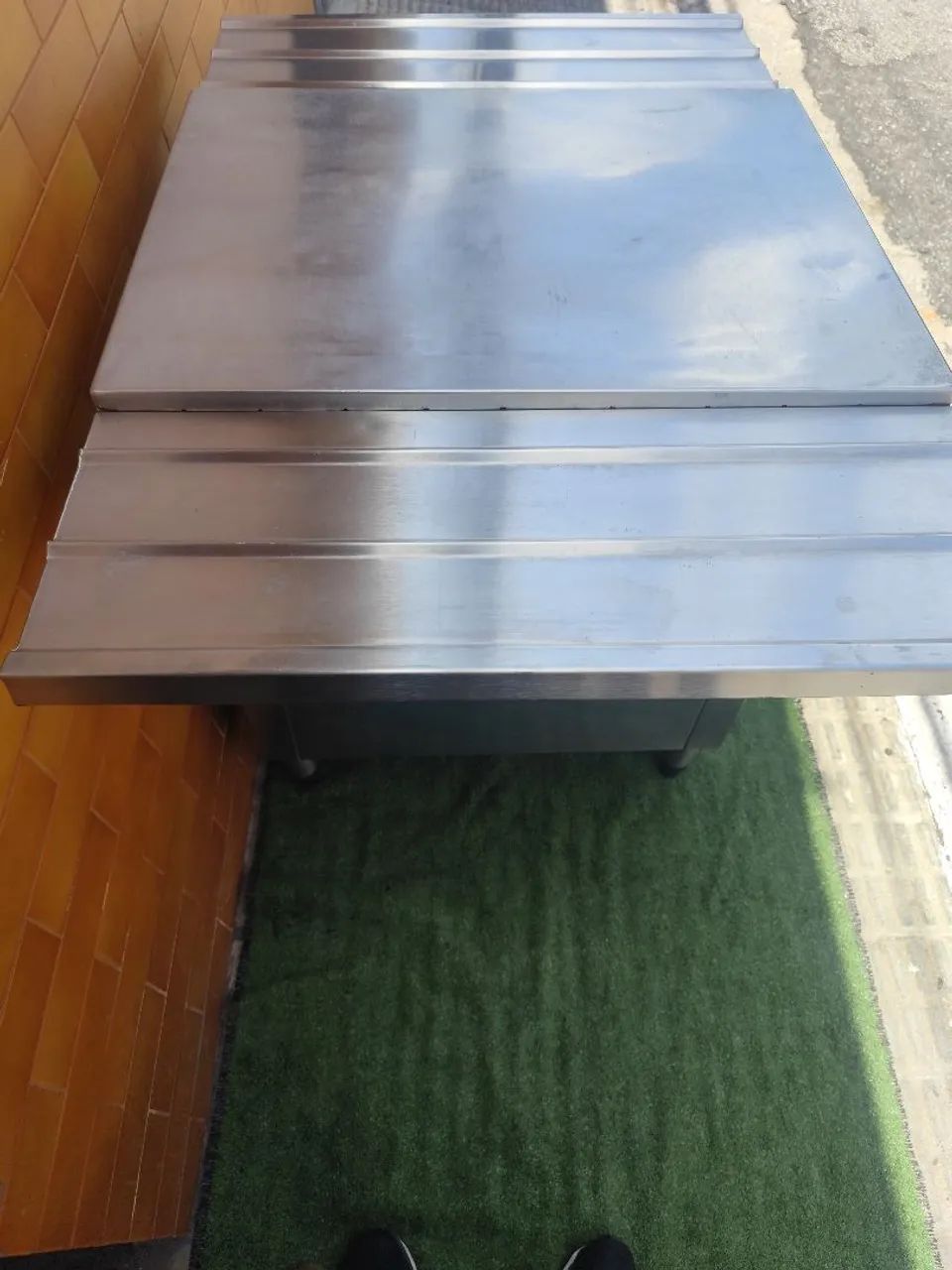 Mesa industrial inox 304 self-service  - Foto 5