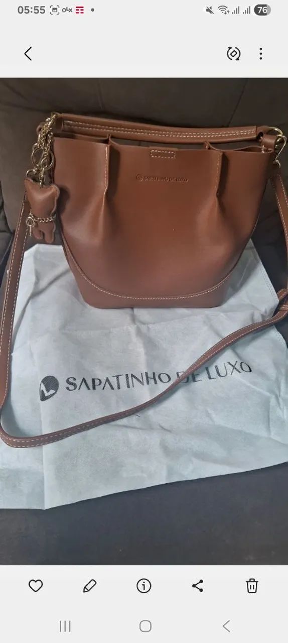 bolsa da sapatinho de luxo nova