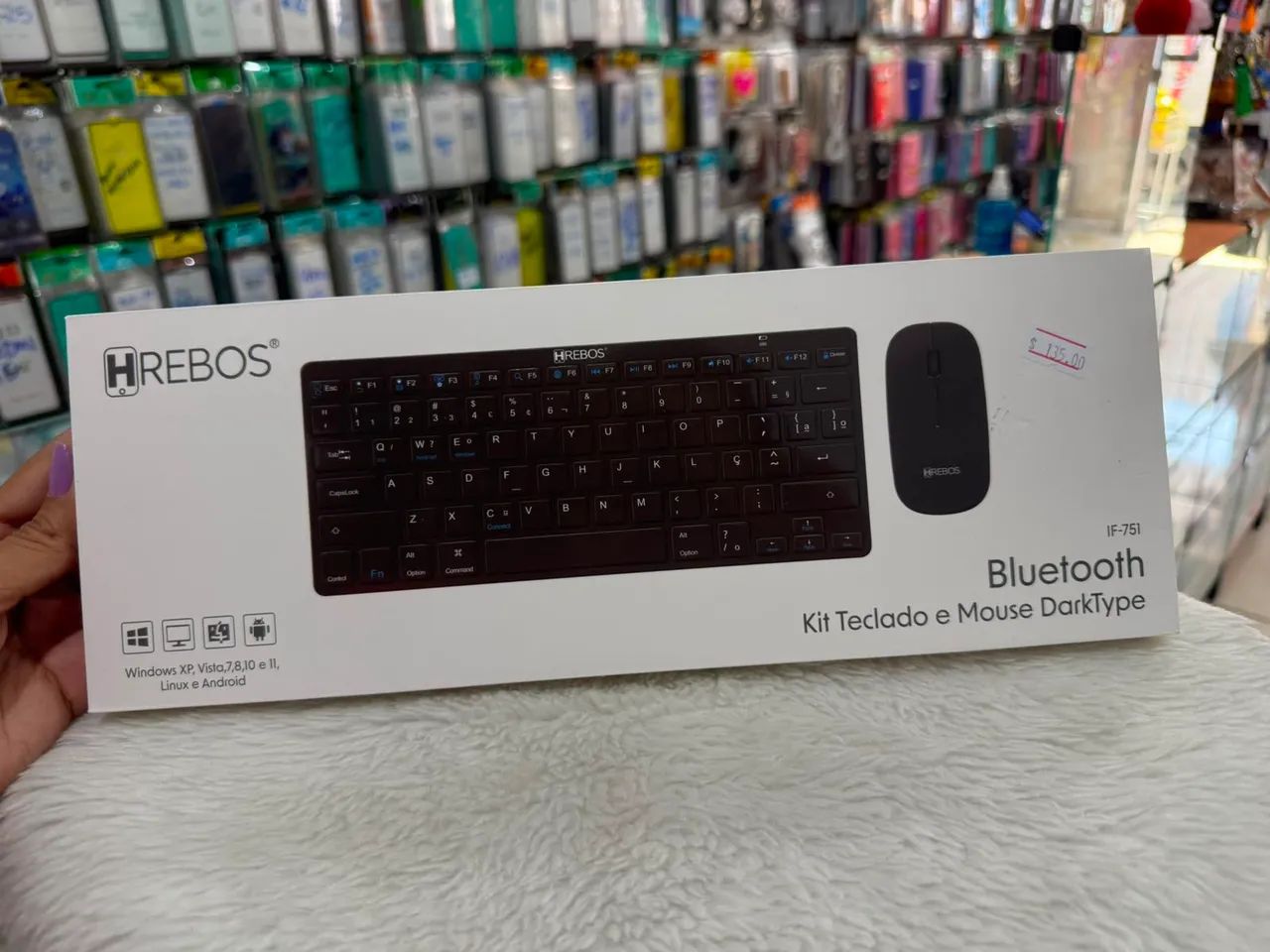 Kit teclado + mouse sem fio 
