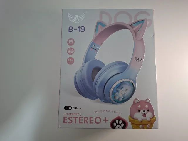 Fone de Ouvido Bluetooth B19 Altomex com Design de Gatinho