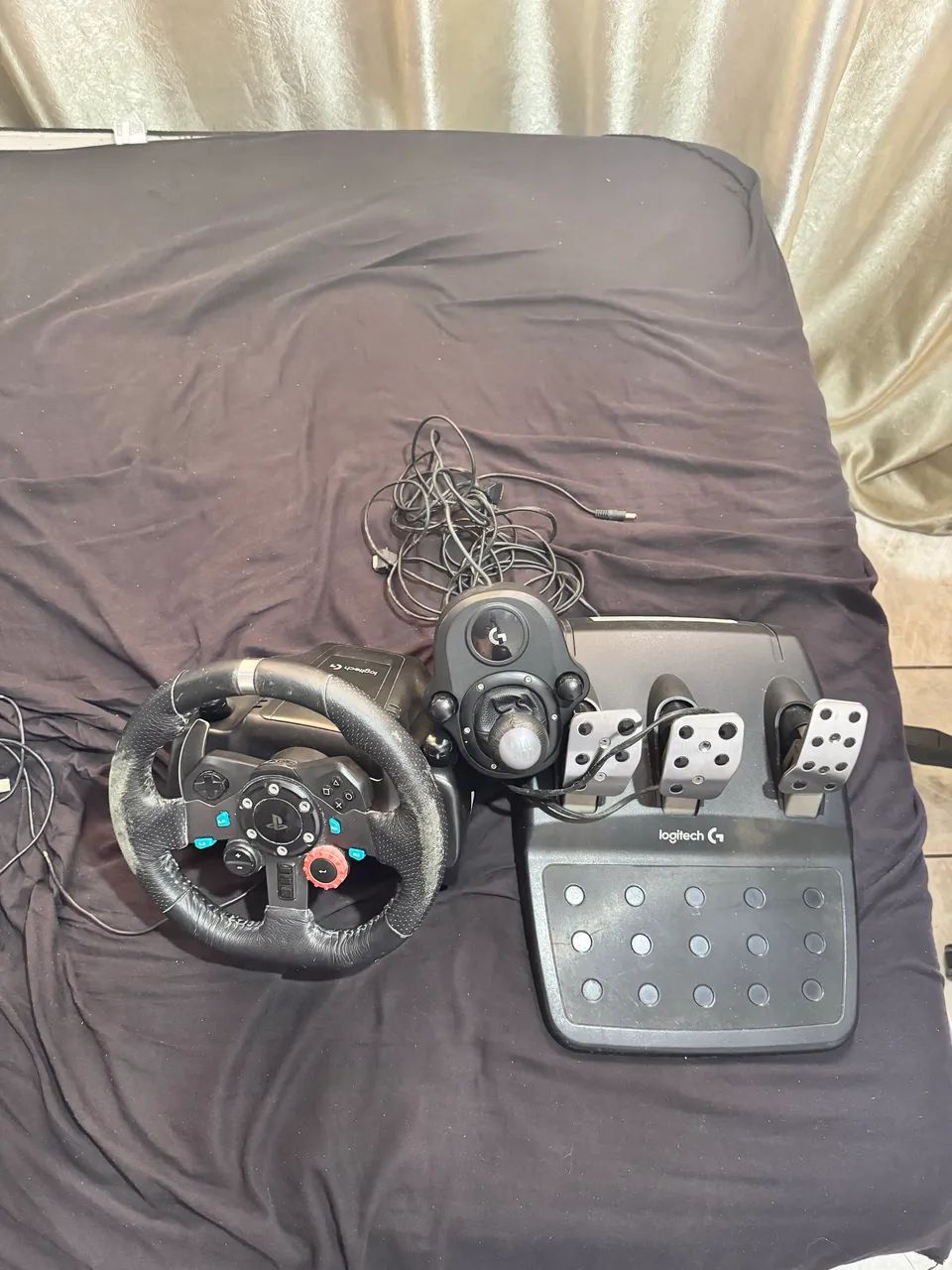 Logitech G29 + Câmbio + Pedais - Completo e Funcionando Perfeitamente - Foto 2