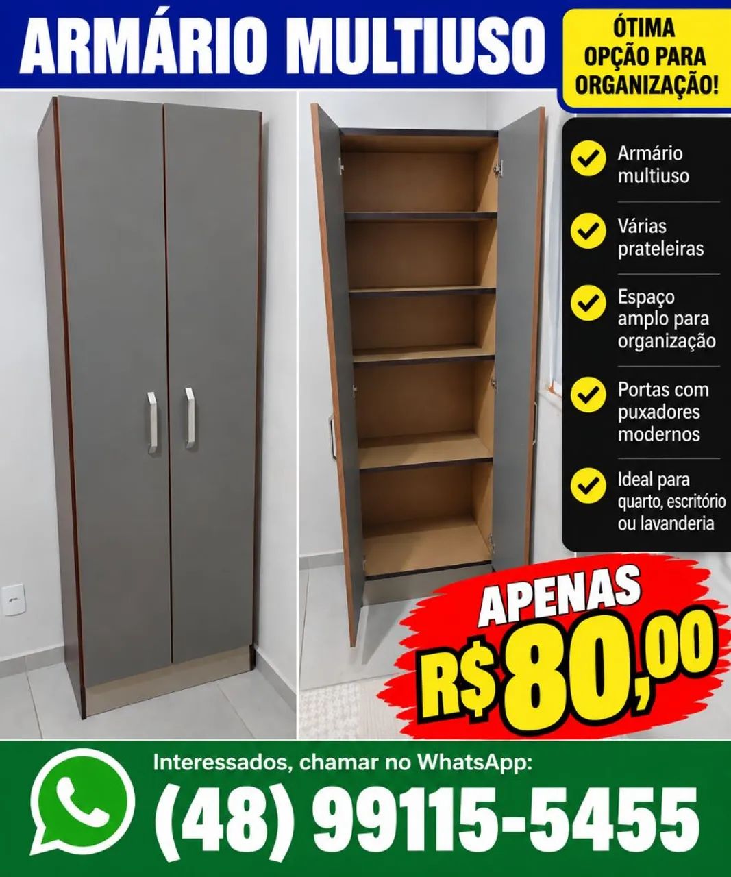 Armário multiusos  - R$ 80.00