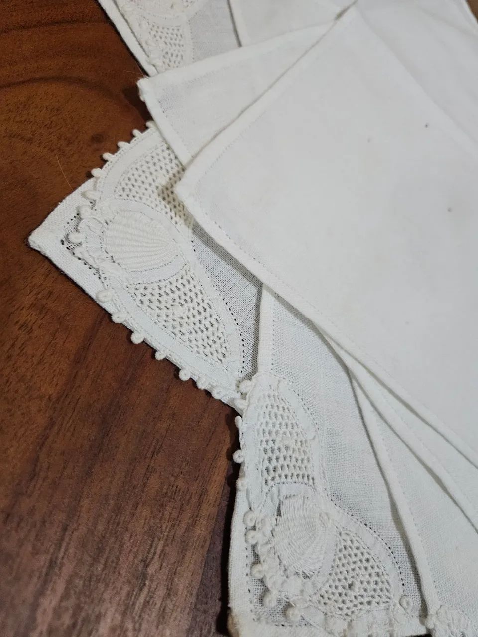 Guardanapos de linho e Renda Renascença  - Foto 2
